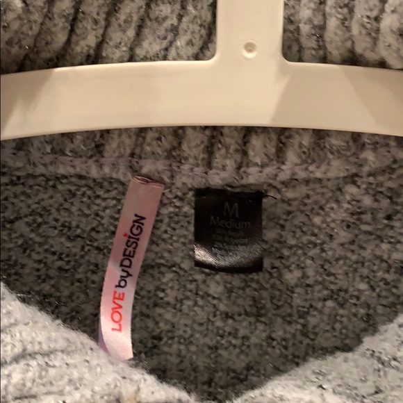 Fuzzy 3/4 zip sweater - Love By Design - Picture 2 of 3